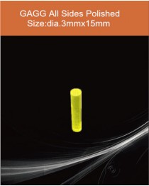 GAGG Ce scintillation crystal, GAGG Ce crystal, GAGG scintillator, Ce:Gd3Al2Ga3O12 crystal,diameter3x15mm